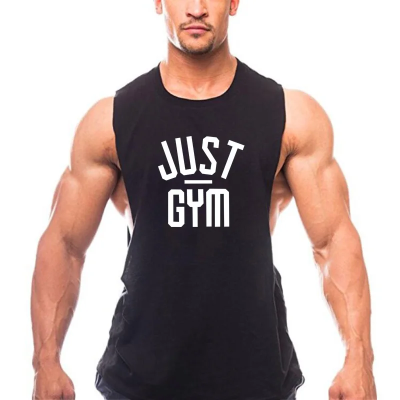 

Muscleguys Brand Gym Clothing Canotte Bodybuilding Drop Armhole Tank Top Men Fitness Tanktop Sleeveless Shirt Workout Vest