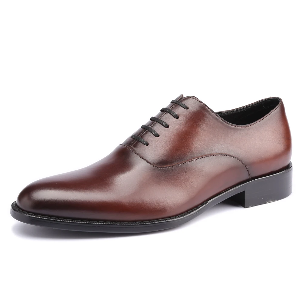 Dress Shoes Men Genuine Leather Vintage Retro Custom Blake Handmade Office Fashion Formal Wedding Party Oxford | Обувь