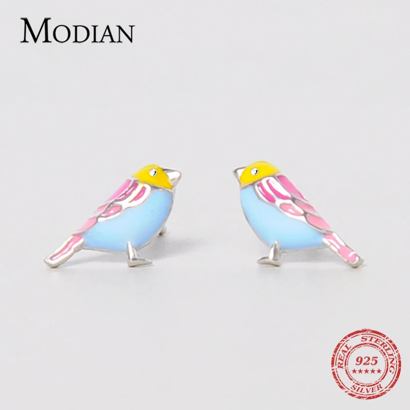 Modian новая распродажа реальные 925 стерлингового серебра разноцветной эмалью