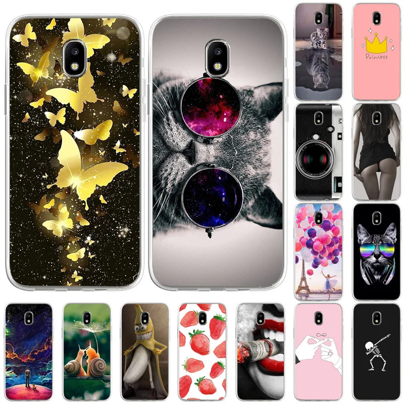 

Silicone Soft TPU Case For Samsung J3 2017 Case Capa On Samsung Galaxy J3 2017 J330 EU Fashion Back Cover Fundas Cute Cartoon
