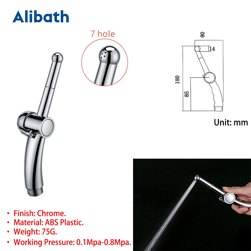 Туалет Shattaf очистка Биде опрыскиватель набор ручной легко установить ABS Pet Душ