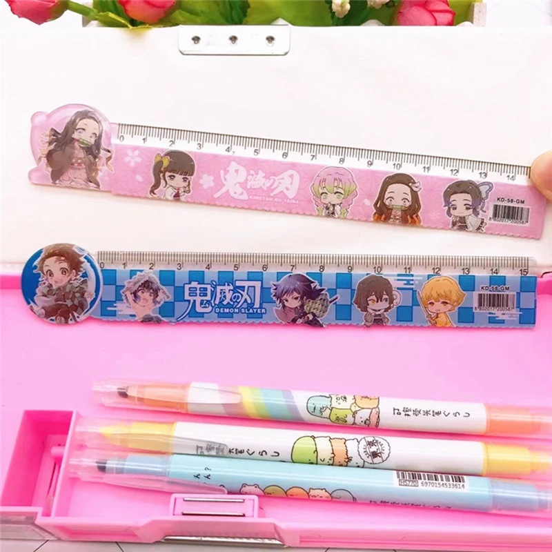

Anime Demon Slayer: Kimetsu No Yaiba Kamado Tanjirou Cosplay Ruler For Office School Kids Students Stationery