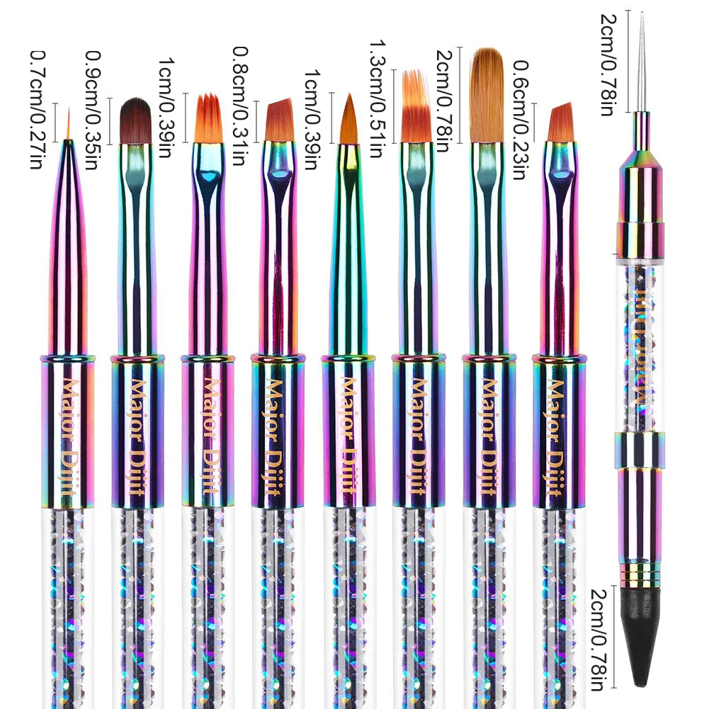 

Nail Art Gel Carving Pen Acrylic Nail Brush Pen with Smooth Shiny Handle Dotting Pen for Carving Painting Drawing Fast Delivery