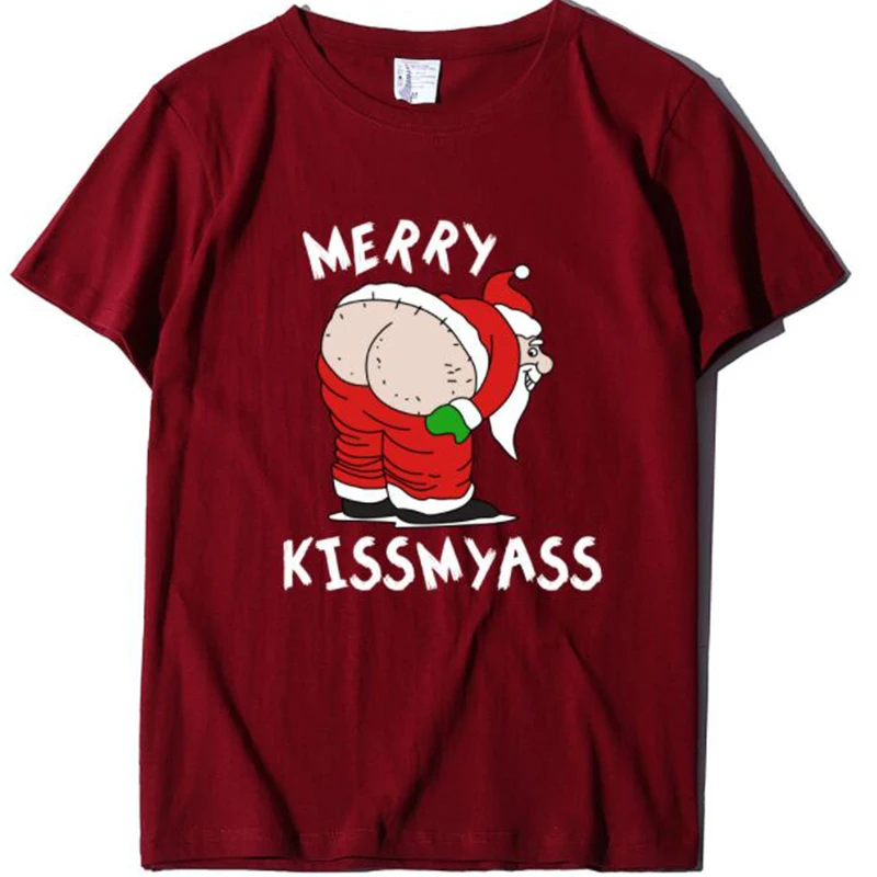 

Funny Merry Christmas Party Women's T Shirts Causal Loose Tee Shirt Cotton Plus Size Graphic Tee Woman T-shirts Dropshipping