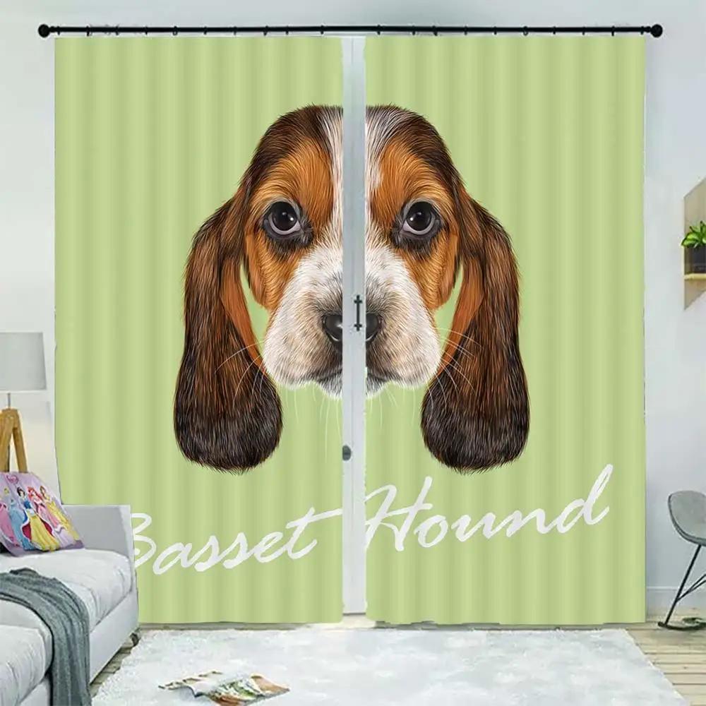 

customize Animal bedroom living room kitchen curtains window treatments 3D curtain 2019