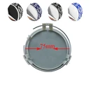 Черная наклейка на колесо для стайлинга автомобиля, 20 шт.компл. 75 мм, Центральная крышка колеса, колпачок ступицы колеса, обод обода, значок для Mercedes Benz W202 W210 CLK