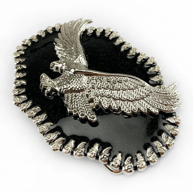 Роскошный бренд большая тяжелая пряжка для ремня с орлом 3D Летающий орел