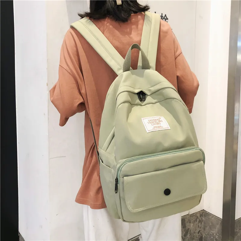 Водонепроницаемый нейлоновый женский рюкзак большие вместительные школьные