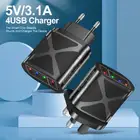 Универсальное сетевое зарядное устройство с 4usb-портами, 5 В, 3,0 А