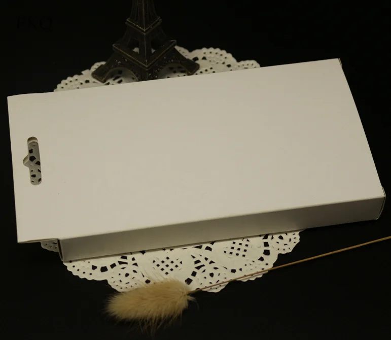 50 шт черная коробка из крафт-бумаги белая картонная упаковочная сотовый Чехол