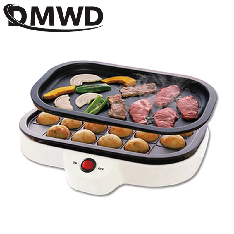 DMWD 2 в 1 устройство для приготовления осьминогов форма выпечки Takoyaki 20 отверстий
