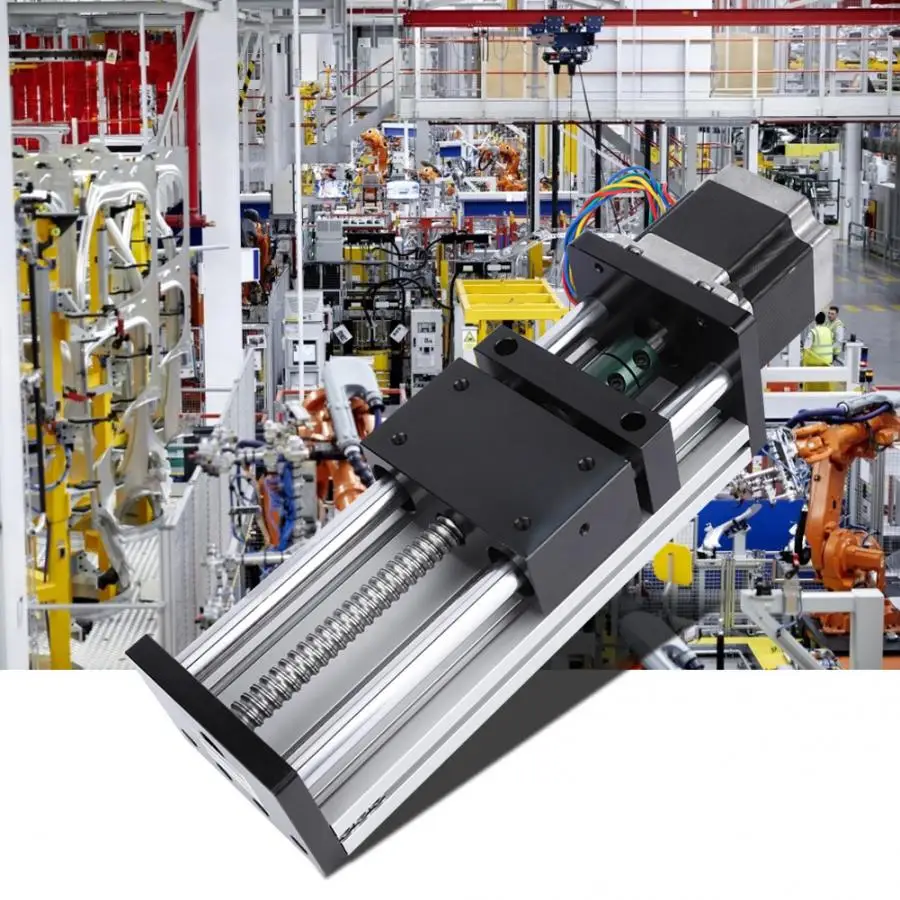 Двойной вал шариковый винт линейной направляющей с 42 мотором 100 мм для активного