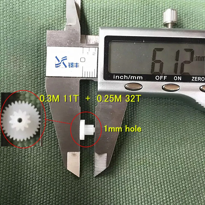 10 шт./лот небольшие пластиковые шестерни 0 3 м до 11 ти лет 25 M 32T DIY производственные
