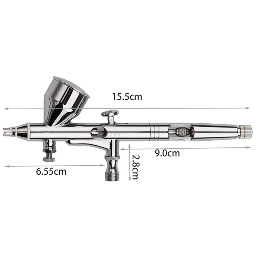 Аэрограф с распылителем краскопульт компрессором двойное действие