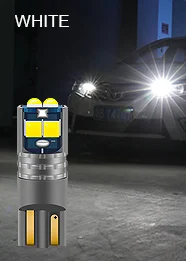 

2 шт. T10 светодиодные лампы W5W 194 168 Canbus безошибочная автоматическая лампа 12 В 6000 К светодиодные автоматические клиновые парковочные лампы белый красный желтый синий