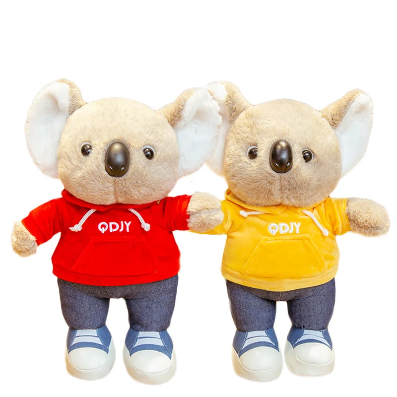 

29cm lifelike koala plush toy cute plush simulation koala wear suits and shoes stuffed animal soft doll kids toy gift for child