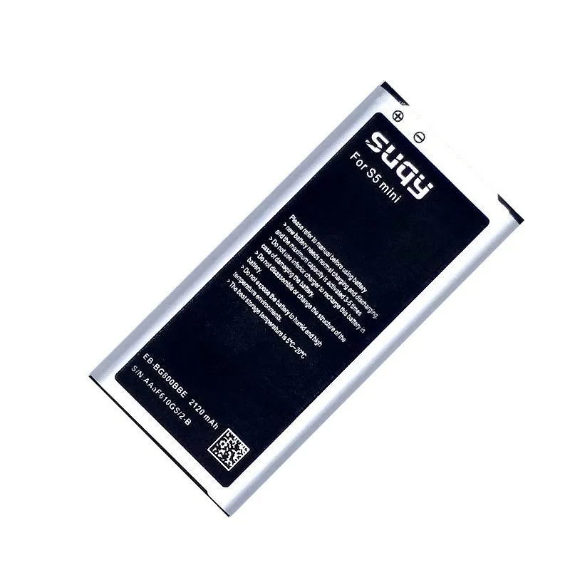 

Suqy 2120mAh Battery for Samsung Galaxy S5 Mini SV Mini G870 SM-G800 G800F G800H G870A G870W Bateria EB-BG800BBE batteries