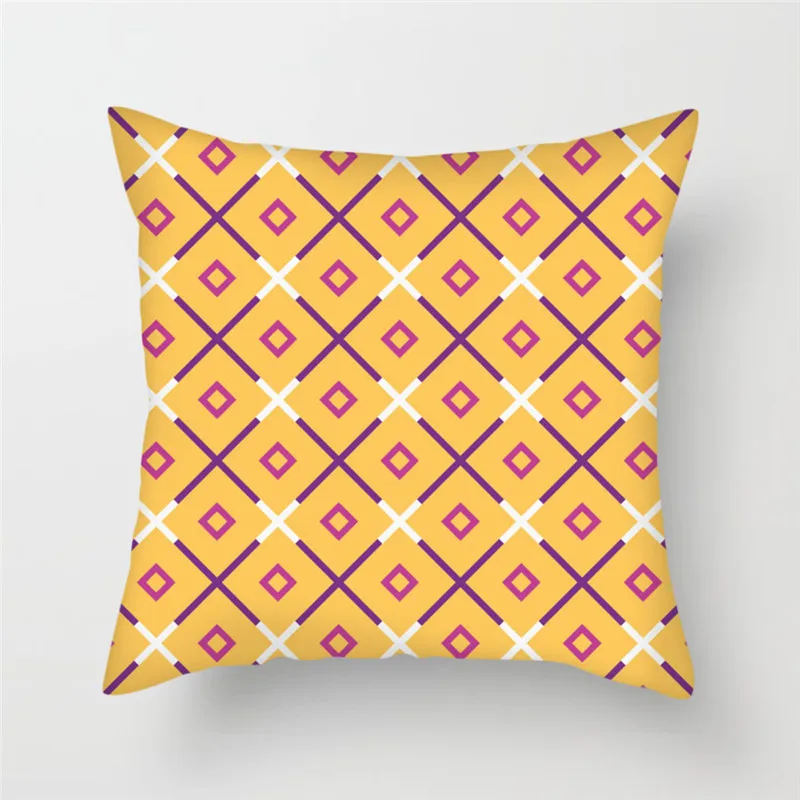 Fuwatacchi Red Yellow Heart Diamond Throw Pillow Cover Multi-color Geometric Cushion for Home Sofa Decor Pillowcases 2019 | Дом и сад