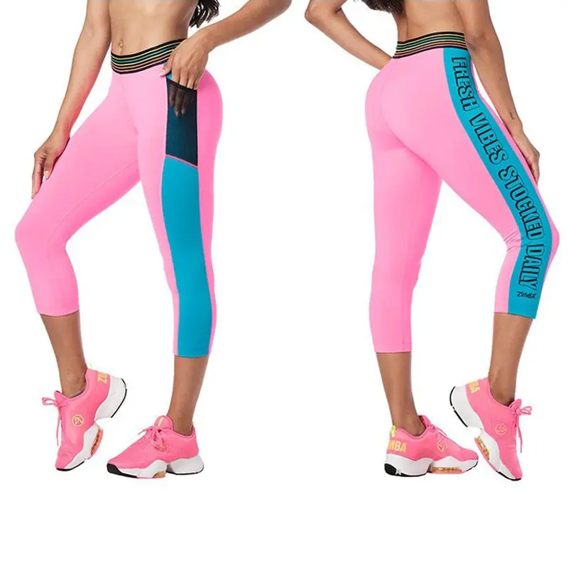 Одежда Zumba новинка дешевая Женская одежда штаны для йоги аэробики бега фитнеса
