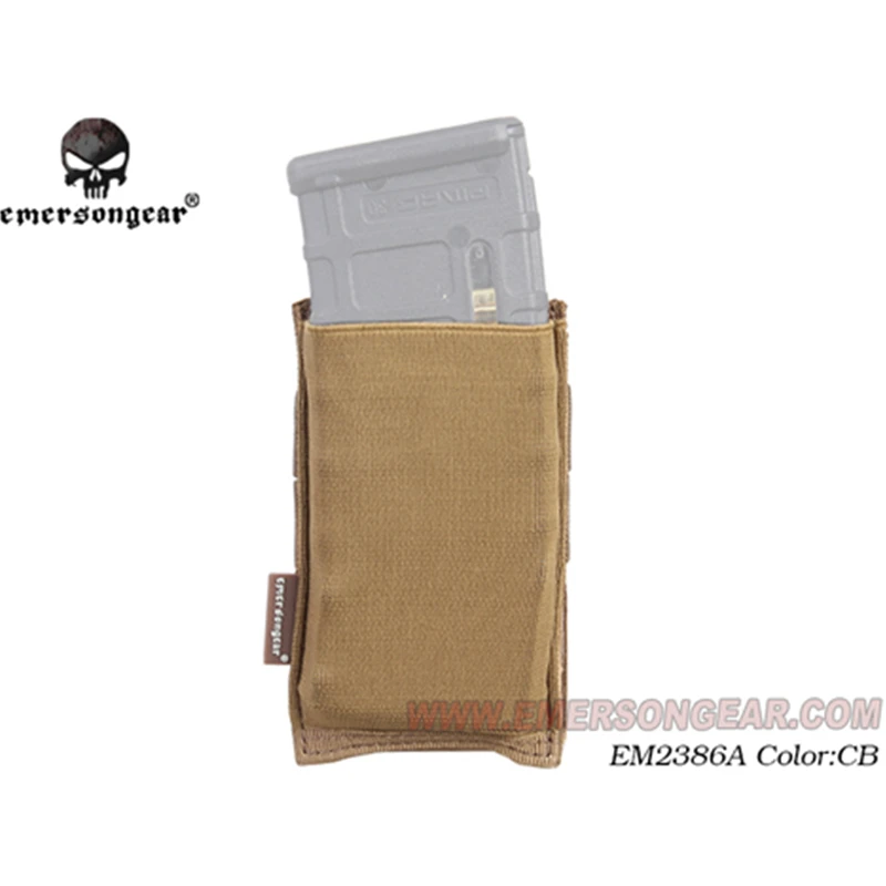 CB Emersongear Быстрый ничья одиночный M4 подсумок высокая скорость Открытый Топ 5,56 винтовка подсумок - Цвет: CB