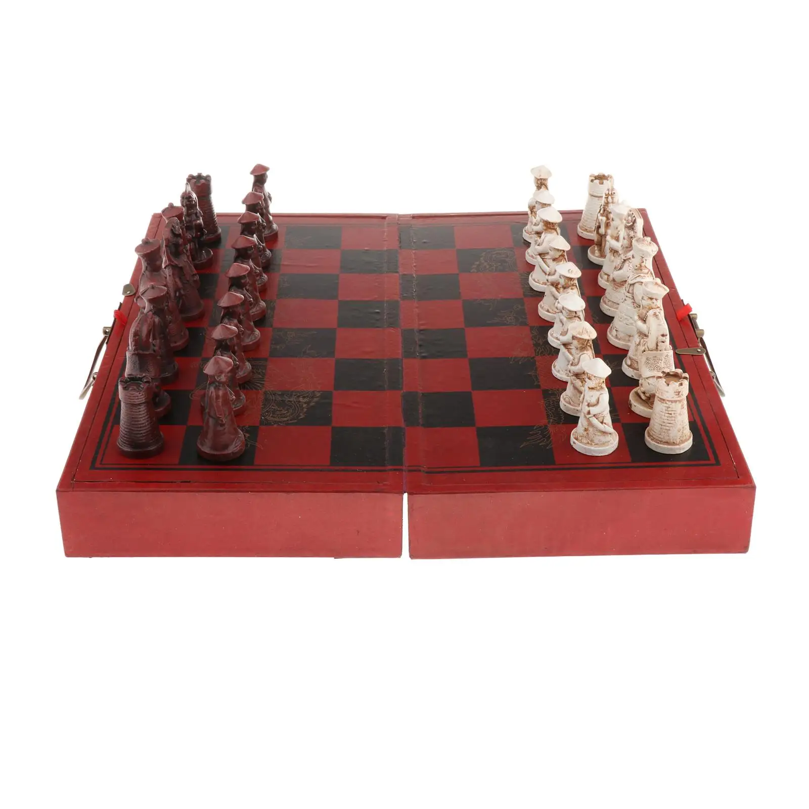 

Professional Competition 16" Chess Set King Queen Wooden Chessboard Chess Pawn Chess Game Family Board Game 2 Players