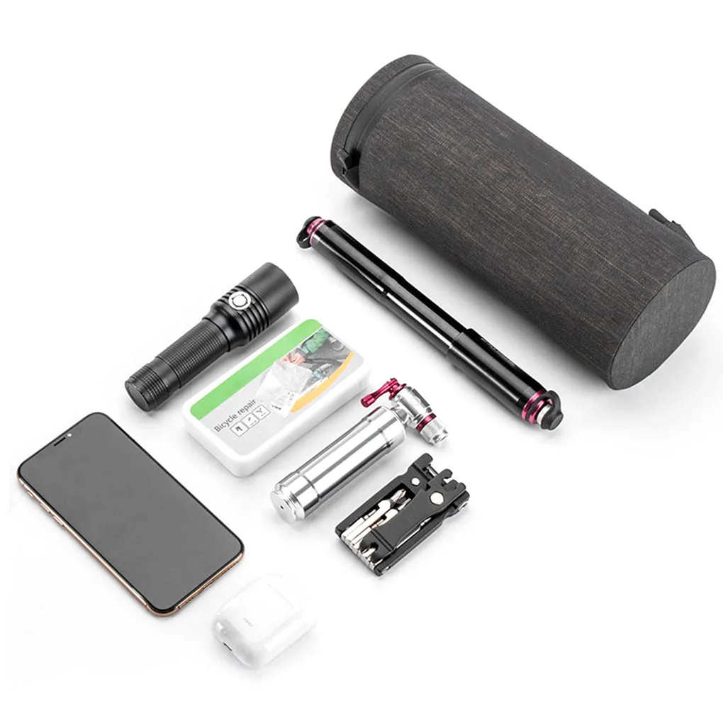 

Folding Bicycle Bag Handlebar Front Column Pannier Tube Handlebar Waterproof Bike Phone Bag Pack