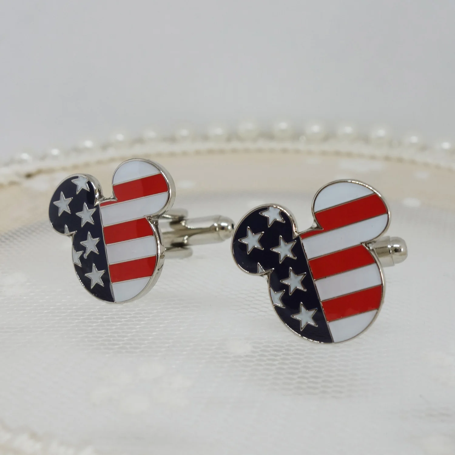 Запонки с Микки-Маусом запонки в виде птиц и мультяшных животных для мужчин