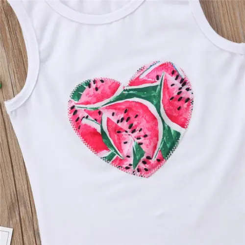 Новинка 2018 года летний хлопковый топ для новорожденных с арбузом из 2 предметов