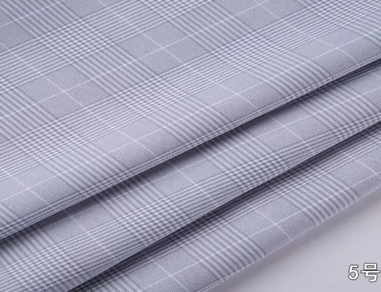 5 light blue Куртка, костюм тканевые штаны из ткани, клетчатая полиэфирная мягкая пряжа в клетку, набор для окраски, платье Telas Tissue Patchwork craft 1 ярд - Цвет: 5 light blue
