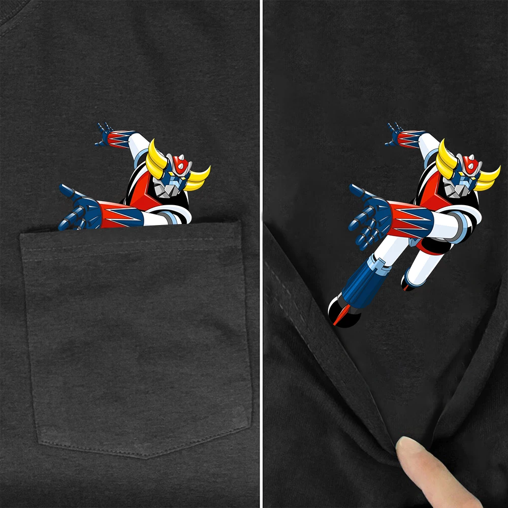 

CLOOCL 100% Cotton T-shirt Goldorak Cartoon 3D Pattern Men T-Shirt Pullover Short Sleeve Women Streetwear Tops Asian Size XS-7XL
