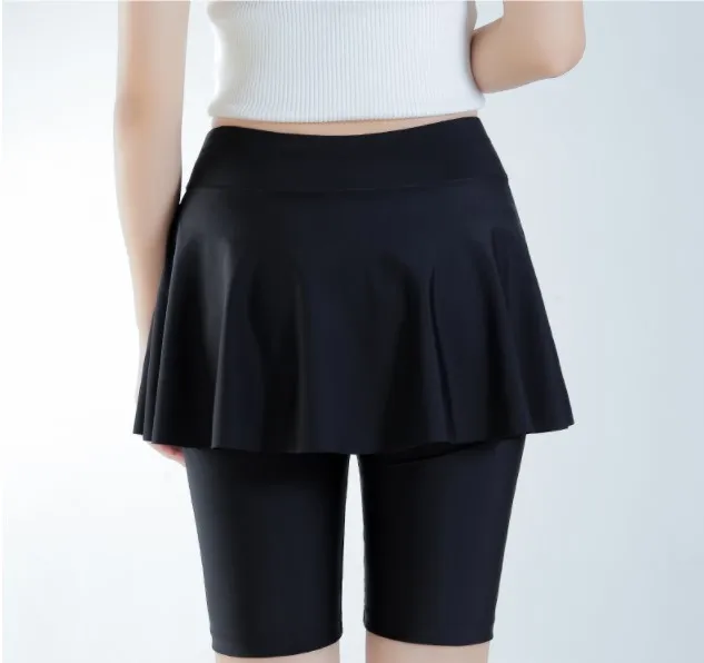 Женский купальник sakus черные длинные Бикини для серфинга спортивные шорты юбка