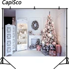Фон для фотосъемки Рождественская вечеринка камин Рождественская елка подарок фон для фотосъемки праздничные Вечеринки принадлежности для вечерние да