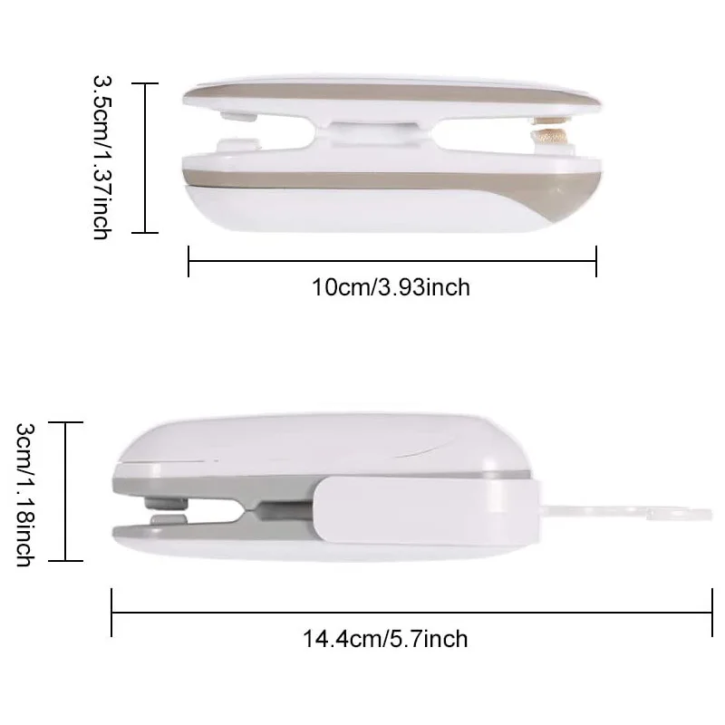 

4Pcs Mini Bag Sealing Machine Portable Sealing Machine and Portable Plastic Bag Food Sealing Machine