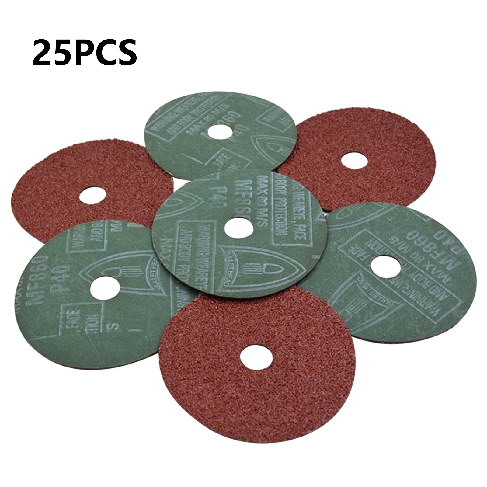 

25pcs steel paper grinding plate alumina resin fiber grinding plate Electric polishing machine and accessories