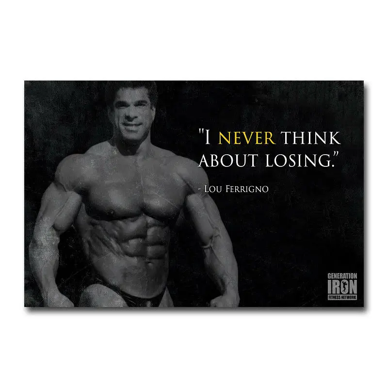 D0096 Lou Ferrigno Мотивационная, для бодибилдинга, шелковая ткань, постер, художественный декор, внутренняя окраска, подарок