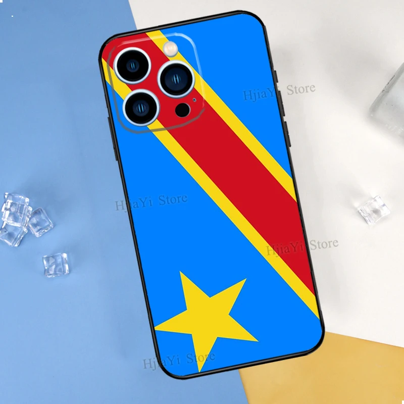 Мягкий чехол из ТПУ с флагом Конго для iPhone 13 12 Mini 11 Pro Max XS 6S 7 8 Plus 5S SE 2020 X XR телефона |