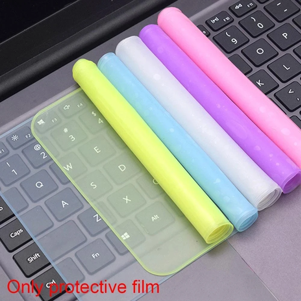 

Universal Laptop Cover Keyboard Skin Dustproof Waterproof Soft Silicone Protector Generic For Macbook 12-14 inch and 15-17 inch