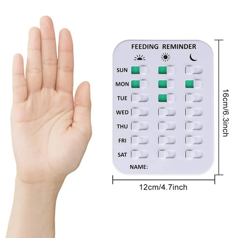 

Pet Dog Cat Feeding Reminder Puppy Kids Old Feeding Chart Elderly Sticker Daily Indication Chart 3 Times A Day Reminder