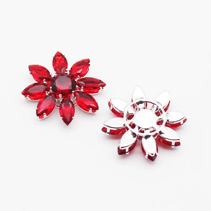 ZMASEY новые циркониевые пуговицы 2 шт./лот 30 мм для цветов золотые ручные аксессуары