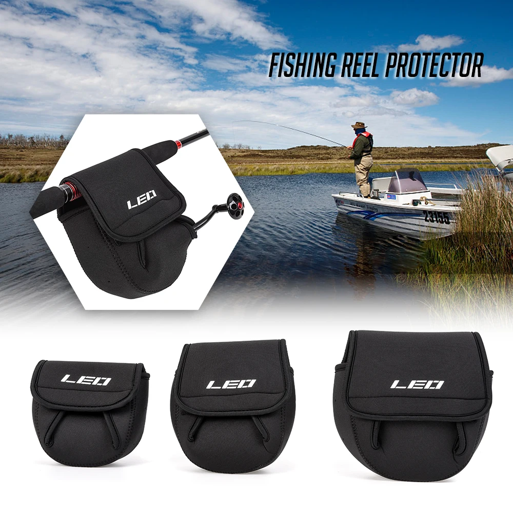 

Buy 2 to Send Waterproof Neoprene Fishing Reel Storage S Bag Fish Tackle Pouch Wheel Package Case Soft Tool Protective Sleeve