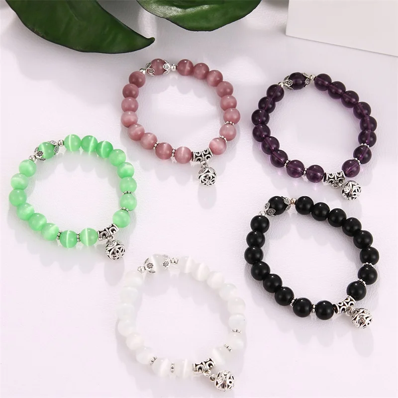 Женский браслет из нержавеющей стали с кристаллами | Украшения и аксессуары