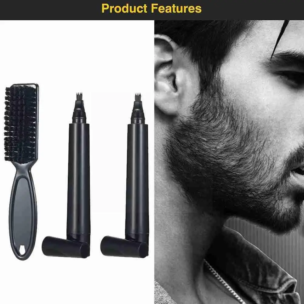 

Waterproof Beard Pen Beard Filler Pencil Beard Enhancer Tools Shaping Mustache Hair Moustache Pencil Waterproof Repair Colo V9B8