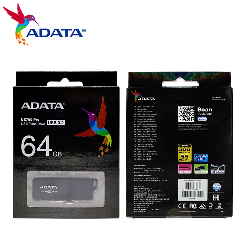 ADATA USB Flash Drive UE700 Pro USB 3.2 Gen 1 Flash Disk 64GB 128GB 256GB 512GB Metal Memory Stick Retractable U Disk For PC
ADATA USB Flash Drive UE700 Pro USB 3.2 Gen 1 Flash Disk 64GB 128GB 256GB 512GB Metal Memory Stick Retractable U Disk For PC