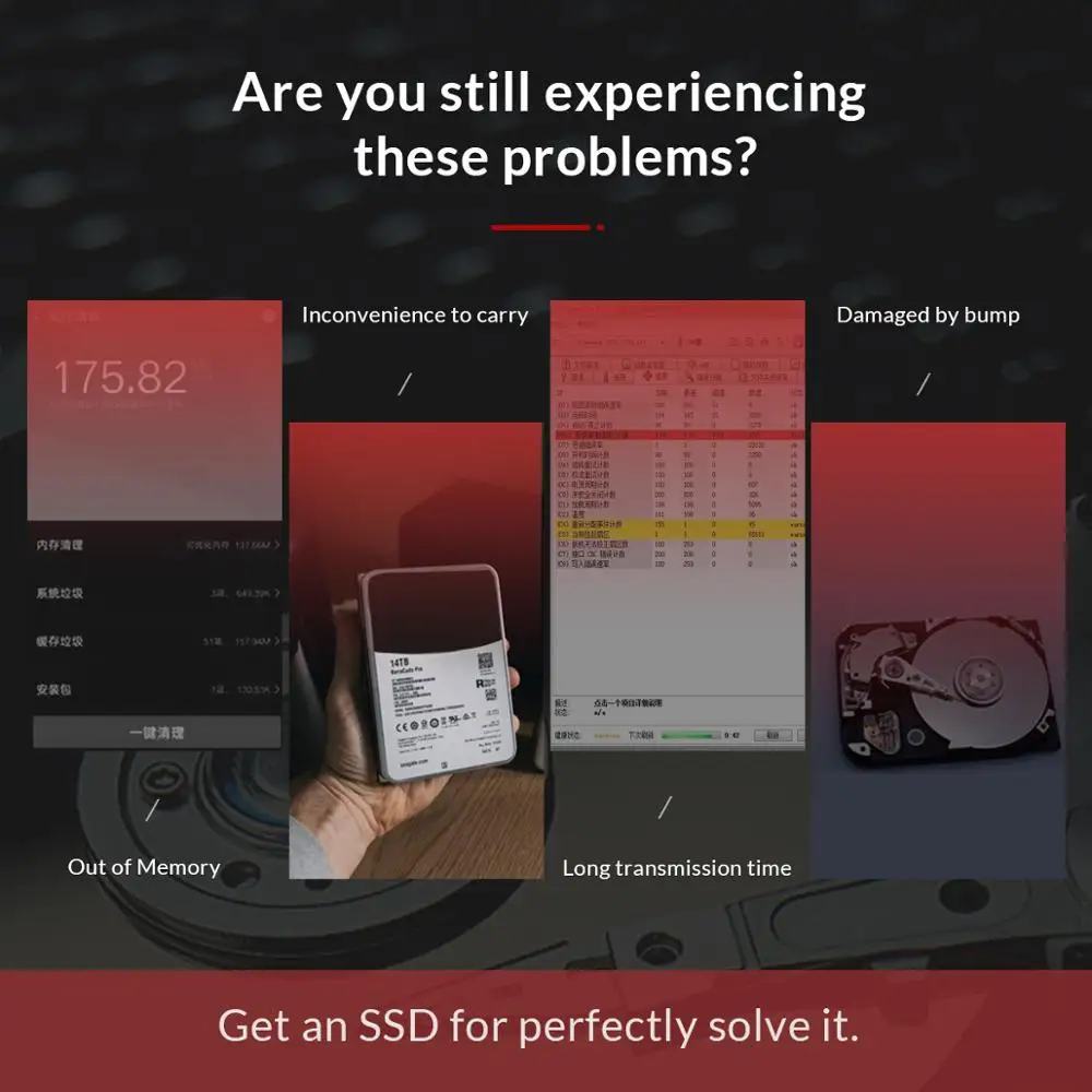 Внешний жесткий диск ORICO 1 ТБ SSD 128 ГБ 256 512 SATA mSATA NVME Портативный твердотельный