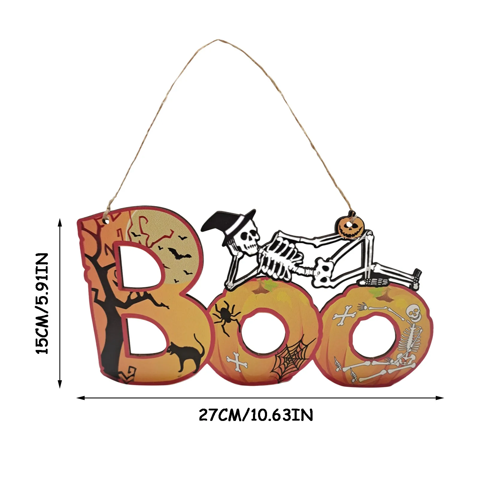 

1pc Halloween Pendant Ornaments Wooden Party Scene Home Decor Garden Decoration Outdoor Jardineria Room Decoration