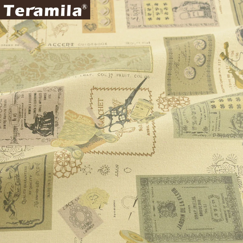 Teramila холщовая ткань метр хлопок льняная ткань Tissus Au метр DIY диван подушка скатерть занавес Cabas Telas одеяла пэчворк