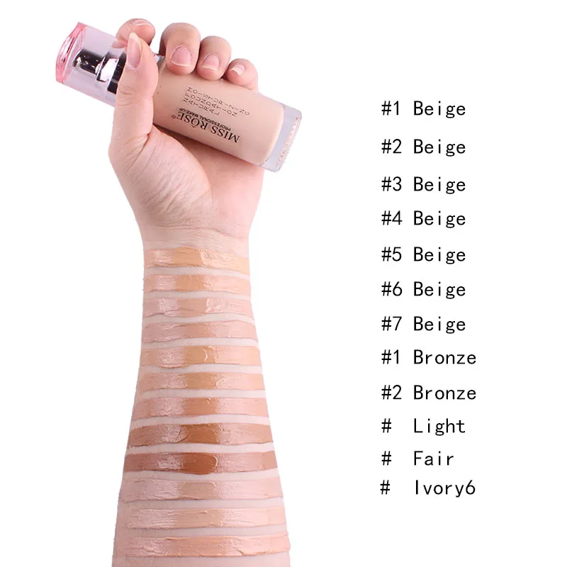 MISS ROSE Увлажняющая Жидкая Основа крем Водонепроницаемая долговечная основа