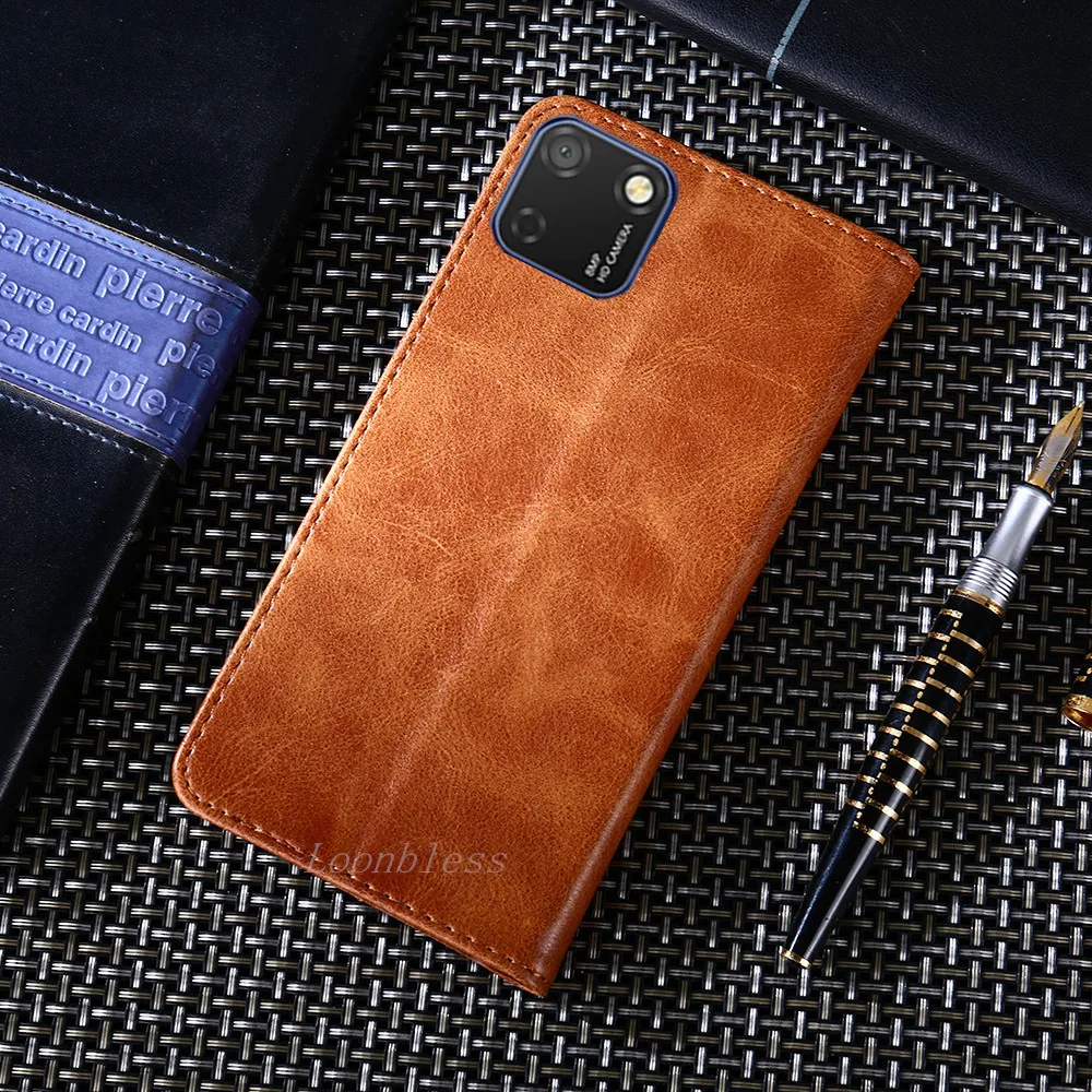 Чехол для Huawei Honor 9S силиконовый кожаный чехол-книжка Роскошный флип-кошелек чехол