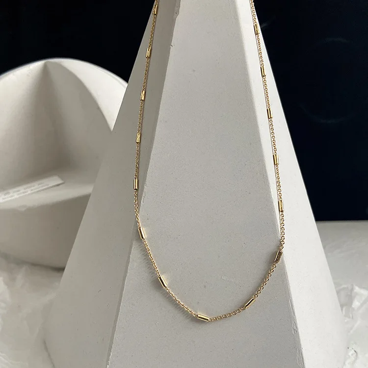 

Gold Geometric Chain Necklace for Women 2021 Jewelry Accessories Sweater Pendant Necklaces Choker for Woman European Fashion