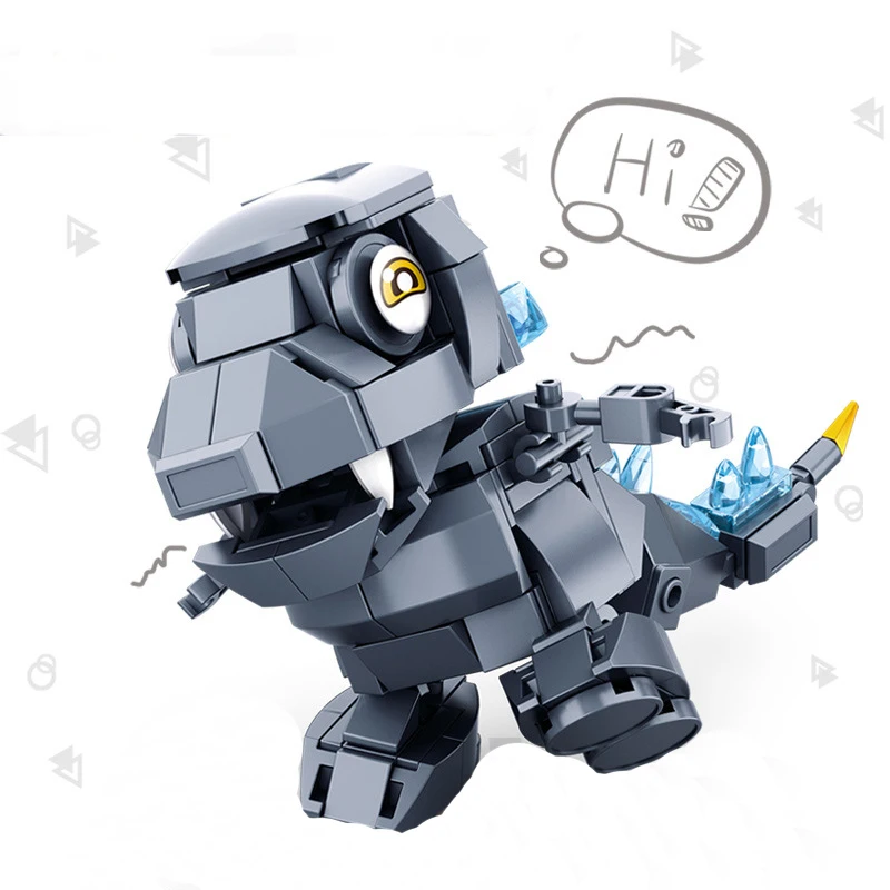 

Sluban Godzillaingly Giant Ghidrahed Rodaned Building Block King of The Monstersed model Bricks Toys for boys gift Constructor